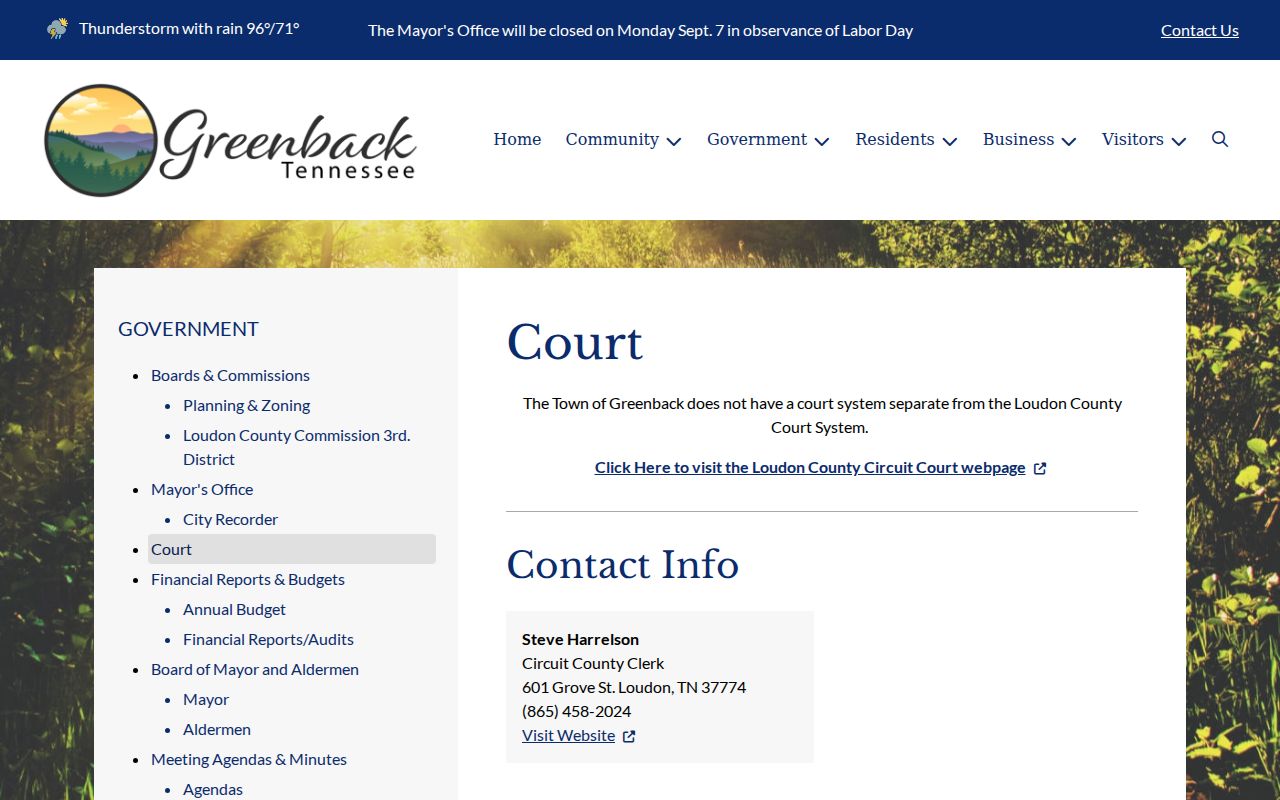 Greenback court docket page routing cases to Loudon County