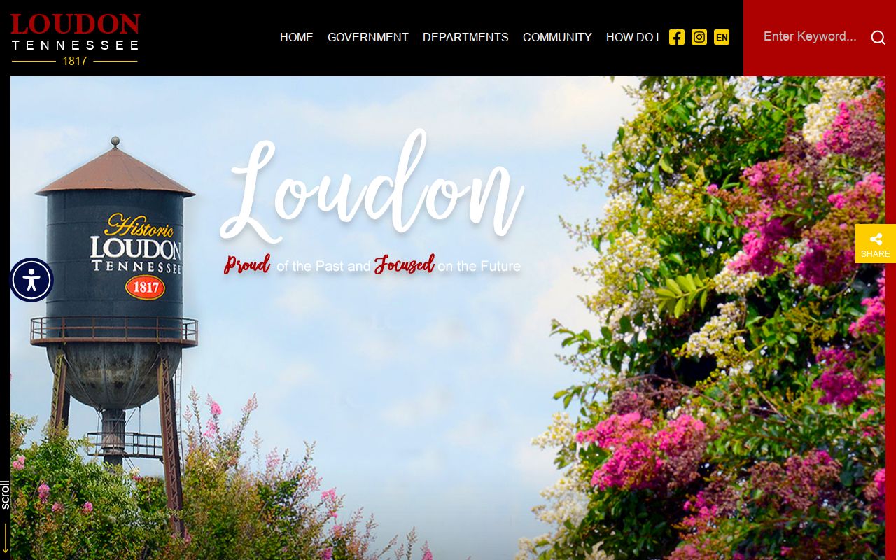 Loudon city website for municipal court docket contact routing